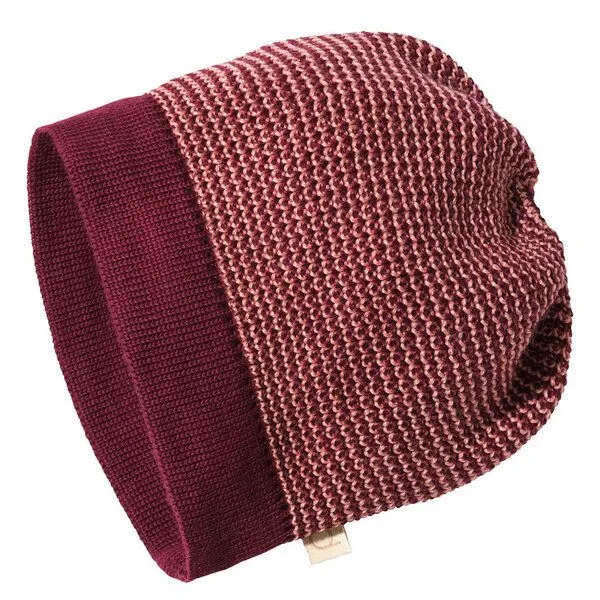 Disana Disana Beanie Mütze Schurwolle kbT-Merinowolle, Cassis-softpink, – Produktbild 1 von 3