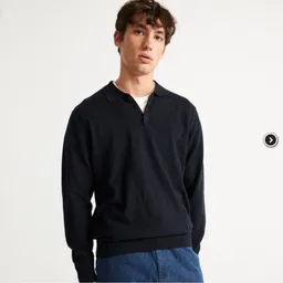 thinking mu thinking mu Vincent Knitted Polo – Produktbild 1 von 1
