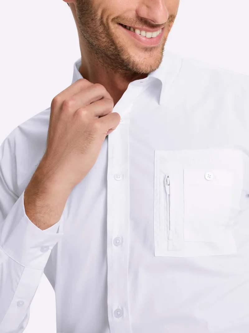 marco donati Langarmhemd weiß, Weiß, – Produktbild 2 von 2