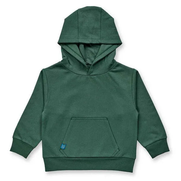 Sense Organics sense-organics Sense Organics Kinder Hoodie Bio Baumwolle, Dunkelgrün mit bäume, – Produktbild 1 von 1