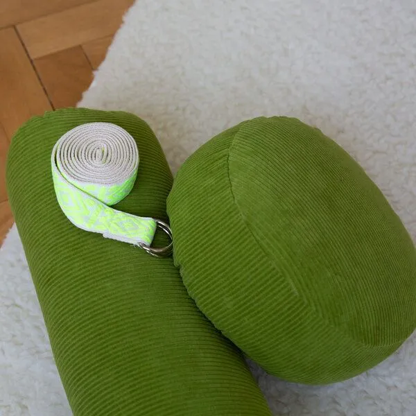 Goldwerk Schliersee Goldwerk Schliersee Meditationskissen Cord, Avocado, – Produktbild 3 von 3