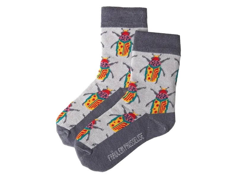 HANS NATUR Baby- und Kindersocken Party Käfer Gr.23/26, Mehrfarbig, – Produktbild 1 von 2