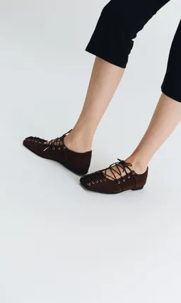 Prev Prev Damen vegan Ballerinas Mae Mahagoni – Produktbild 1 von 1