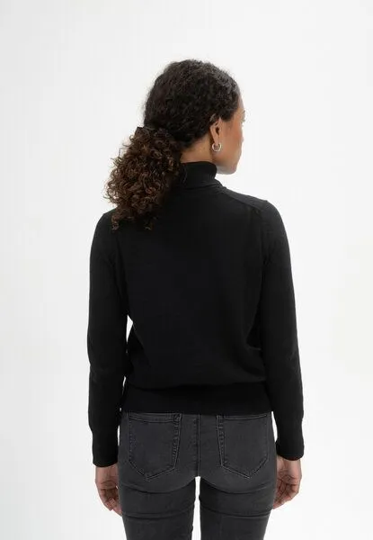 MELA Rollkragen-Pullover Modell: Mayura GOTS, Schwarz, – Produktbild 6 von 8