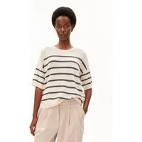 ARMEDANGELS ARMEDANGELS STRIPE Damen Strickshirt aus Leinen-Mix, Undyed-space steel, – Produktbild 1 von 1
