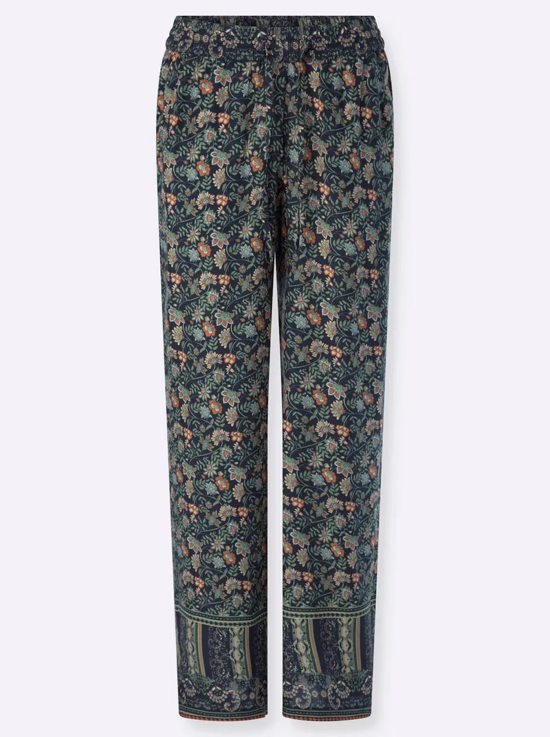 Witt Schlupfhose marine-eucalyptus-bedruckt, Marine-eucalyptus-bedruckt, – Produktbild 2 von 2
