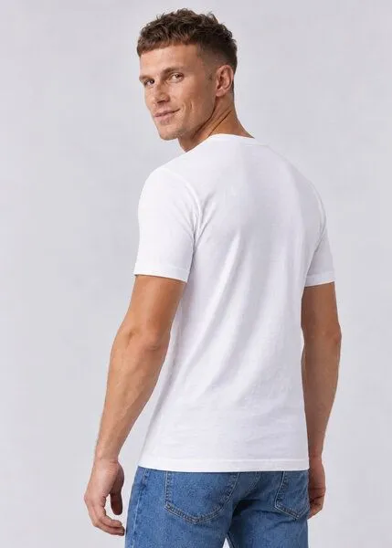 COREBASE COREBASE T-Shirt aus 100 % Bio-Baumwolle, 300 g/m², Weiss, – Produktbild 7 von 7