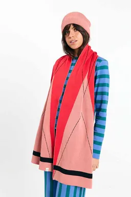 SUITE13LAB SUITE13LAB Damen vegan Schal London Argyle Rot – Produktbild 1 von 1