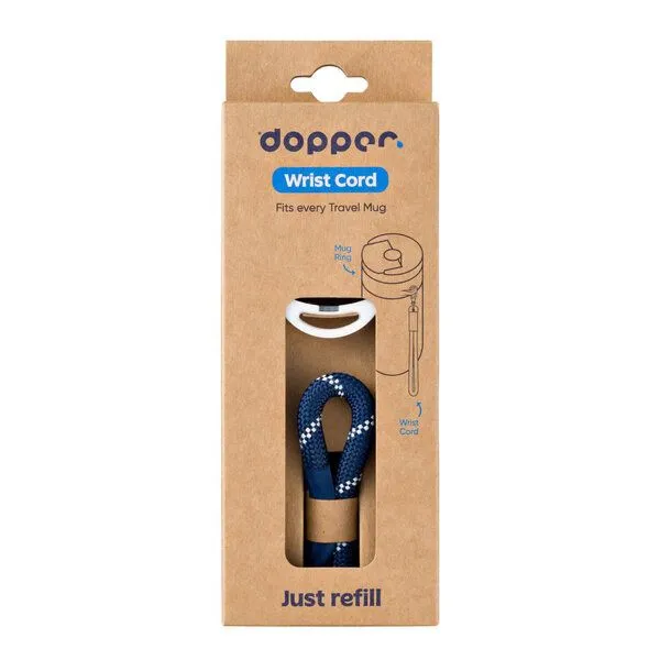 Dopper Wrist Cord - Trageschlaufe für den Dopper Travel Mug, Weisser ring (midnight), – Produktbild 3 von 3