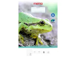 Memo memo Schulheft A4 Nr. 21 lin. ohne Rand – Produktbild 1 von 1