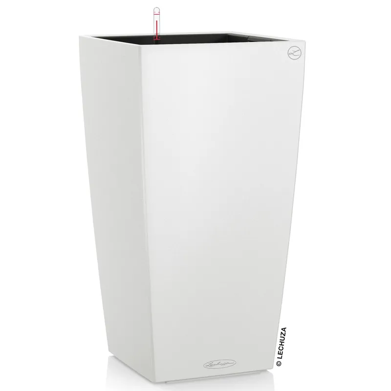 Lechuza® Lechuza® Pflanzkübel Pflanzgefäß Cubico Color 30 weiß (Komplettset), Weiß, – Produktbild 1 von 6