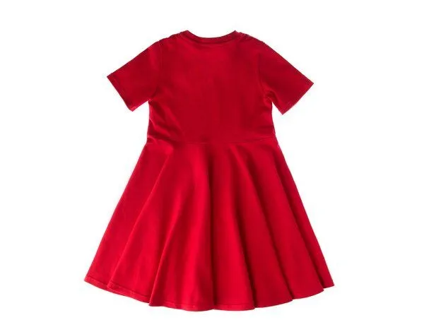 Marraine Kids Marraine Kids T-Shirtkleid mit Tellerrock aus Bio Baumwolle "ORIGAMI", Rot, – Produktbild 1 von 4