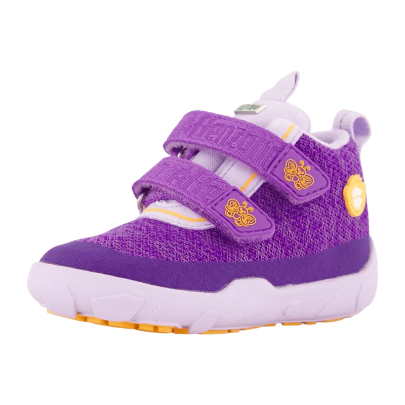 Affenzahn Affenzahn Übergangsschuh Knit Happy Schmetterling für Kinder, lila, Größe 33 EU, Lila, – Produktbild 1 von 4