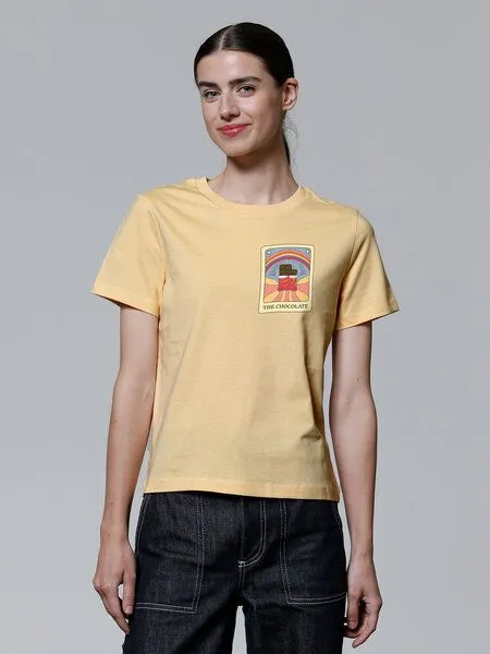 watapparel watapparel T-Shirt Frauen Tarot The Chocolate, Brown, – Produktbild 1 von 3
