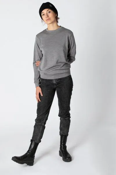 JECKYBENG JECKYBENG The MERINO SWEATER - Unisex Pullover aus 100% Merinowolle, Grey melange, – Produktbild 3 von 4