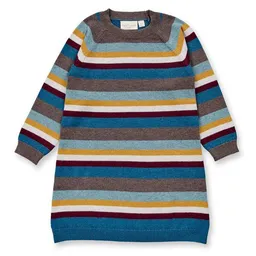Sense Organics sense-organics Sense Organics Kinder Strickkleid multicolor Ringel Bio Baumwolle – Produktbild 1 von 1