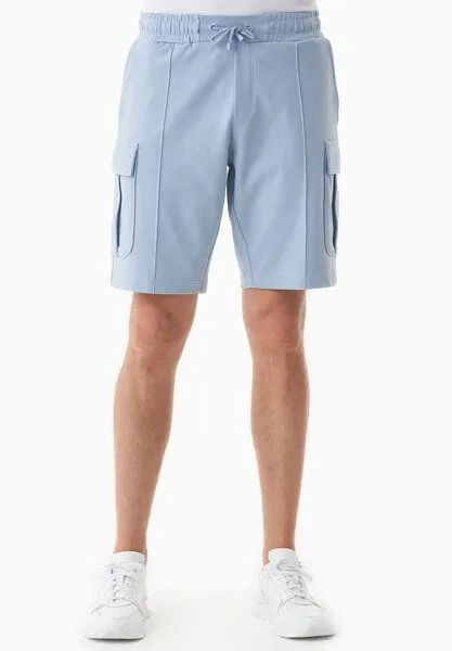 ORGANICATION ORGANICATION Cargo-Sweatshorts aus Bio-Baumwolle, Ice bluıe, – Produktbild 2 von 3