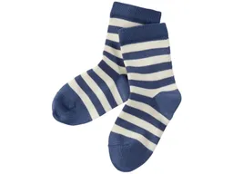 grödo Kinder Ringelsocken denim-ecru Gr.3-4 – Produktbild 1 von 1