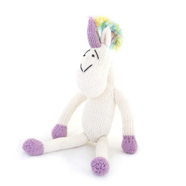 Gogo Olive Einhorn Kuscheltier - Shamwari Jumbo 40 cm - Handgestrickte Stofftiere by Gogo Olive – Produktbild 1 von 4