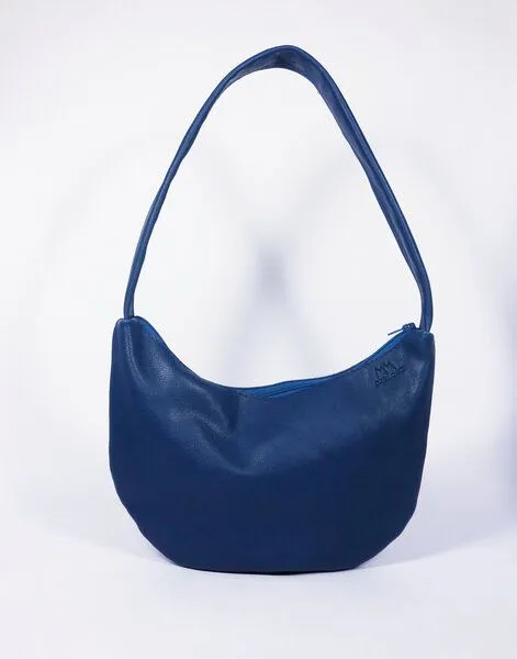 monday market monday market Handtasche Tilda aus pflanzlich gegerbtem Büffel-Leder, Blau, – Produktbild 2 von 4