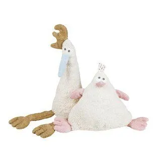 Efie Efie Set Spiel & Kuschel Huhn + Hahn natur – Produktbild 2 von 3