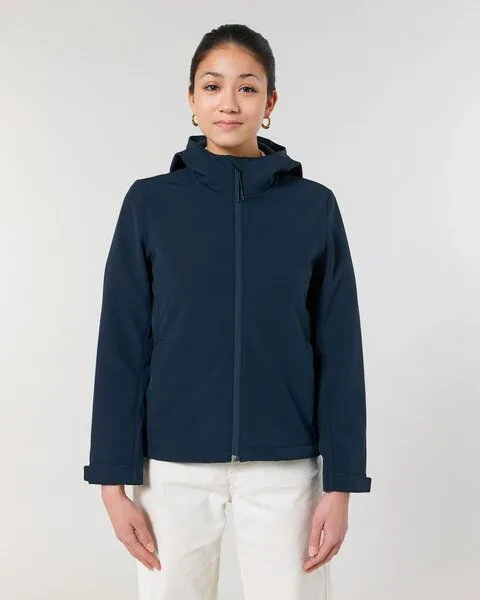 YTWOO YTWOO Damen Eco Softshell Jacke mit Kapuze, Anthrazit, – Produktbild 2 von 4