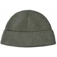 MELA Kurze Rippstrick Mütze RAFI | von MELA | Fairtrade & GOTS zertifiziert, Green blend (grün), – Produktbild 1 von 1