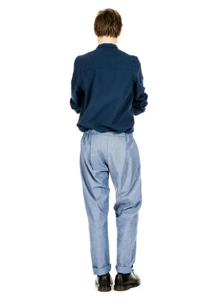 FORMAT FORMAT COSY II pants, light denim unisex, Blau, – Produktbild 4 von 4
