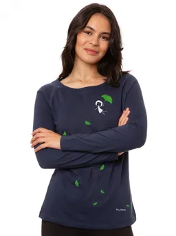 FellHerz Raglan Longsleeve Gingko Girl moonlit - L – Produktbild 1 von 1