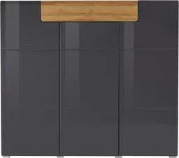 OTTO home Highboard Toledo,Breite 147,5 cm,trendige Hochkommode mit 3 Türen 1SK, Hochschrank mit viel Stauraum, stylische Hochglanzfronten – Produktbild 1 von 1