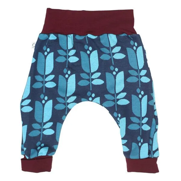 Frija Omina Frija Omina Mitwachsende Jaquard-Krabbelhose Jacki, Tulpe blau, – Produktbild 1 von 2