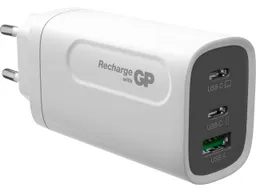 GP Battery GP Battery USB-Ladegerät "GP GM3A" 65 W, 3 Länderadapter, 2x USB-C 1x-USB-A – Produktbild 1 von 1