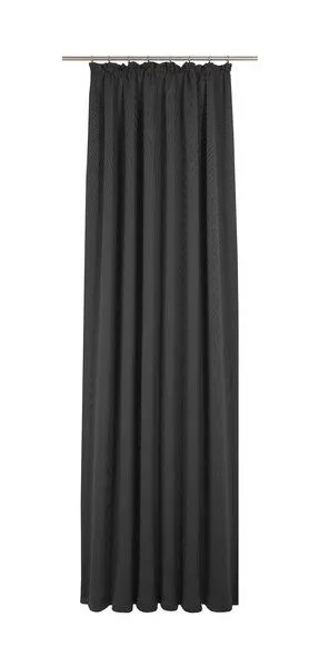 Nature by Adam Nature by Adam Vorhang aus 100% Bio-Baumwolle - Made in Germany - Uni Collection, Schwarz, – Produktbild 3 von 7