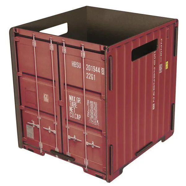 WERKHAUS WERKHAUS Container - Papierkorb, Rot, – Produktbild 1 von 2