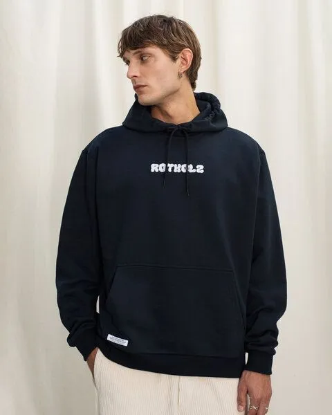 Rotholz Rotholz Logo Hoodie aus Bio Baumwolle - Schwarz, Schwarz, – Produktbild 2 von 8