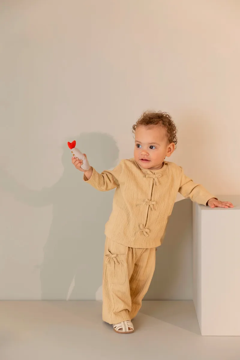 Noppies Baby Langarmshirt, Orange, – Produktbild 2 von 2