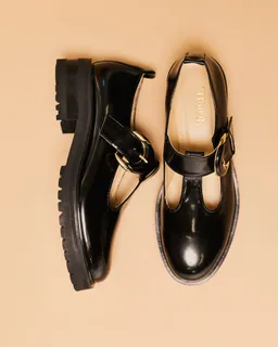 Minuit Sur Terre Minuit Sur Terre Damen vegan Schuhe Courtoise Schwarz – Produktbild 1 von 1