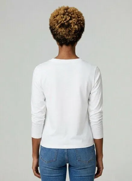 UNIPOLAR UNIPOLAR Basic Longsleeve Modell: Music Longsleeve, White, – Produktbild 2 von 2