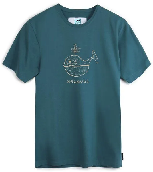 Gary Mash GARY MASH T-Shirt Walnuss aus Bio-Baumwolle, Dunkles petrol, – Produktbild 2 von 4
