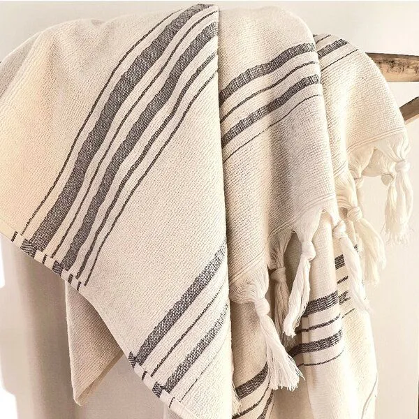 Karawan authentic Karawan authentic Fouta / Hammamtuch aus Biobaumwolle - Dolce Collection, Moonstone, – Produktbild 1 von 3