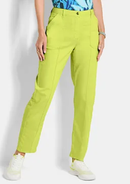Hose SARA mit Cargo-Taschen - hellgrün - Gr. 24 von Goldner Fashion – Produktbild 1 von 1