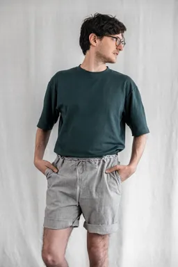 Jyoti - Fair Works Jyoti - Fair Works Herren vegan Shorts Devaki Hellgrau – Produktbild 1 von 1