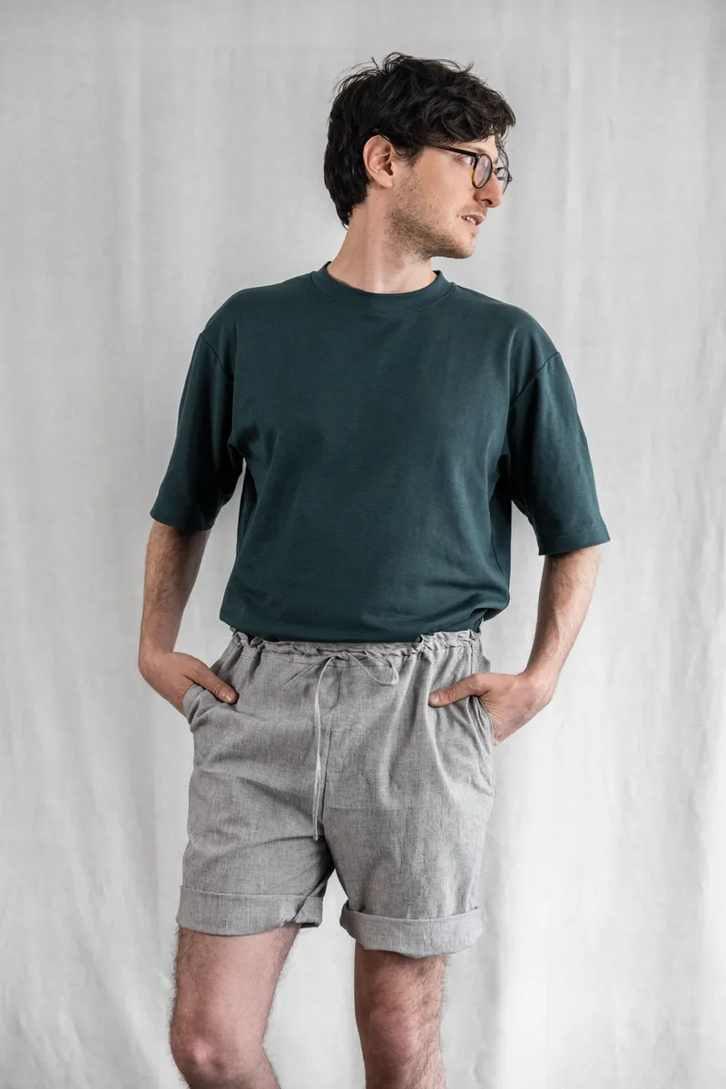 Jyoti - Fair Works Jyoti - Fair Works Herren vegan Shorts Devaki Hellgrau, Hellgrau, – Produktbild 1 von 2