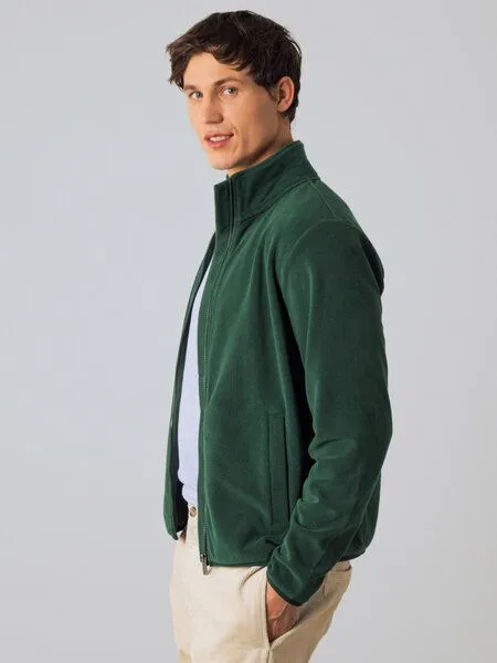 Honest Basics Honest Basics Kuschelige Fleecejacke aus recyceltem Polyester, Fern, – Produktbild 4 von 4