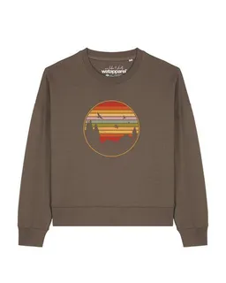 watapparel watapparel Sweatshirt Frauen Sunset Berge & Tannen – Produktbild 1 von 1