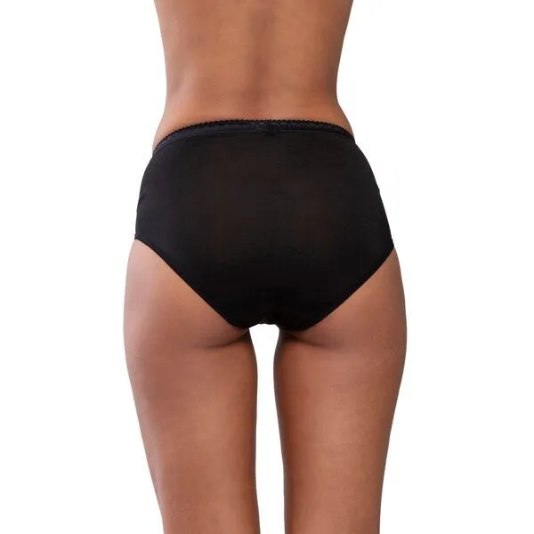 mey 2x Damen Taillen-Slip Mey Lights aus PIMA Baumwolle 89201, Schwarz, – Produktbild 2 von 2