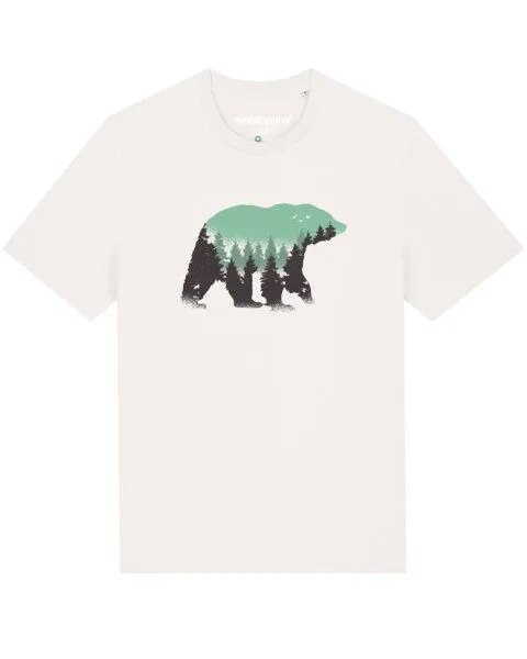 watapparel watapparel T-Shirt Unisex Waldbär, Off white, – Produktbild 1 von 4