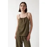 amt studio amt. studio Orchid top, Olivgrün (green), – Produktbild 1 von 1
