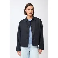 LangerChen LangerChen Damen vegan Jacke Simple In Marineblau – Produktbild 1 von 1