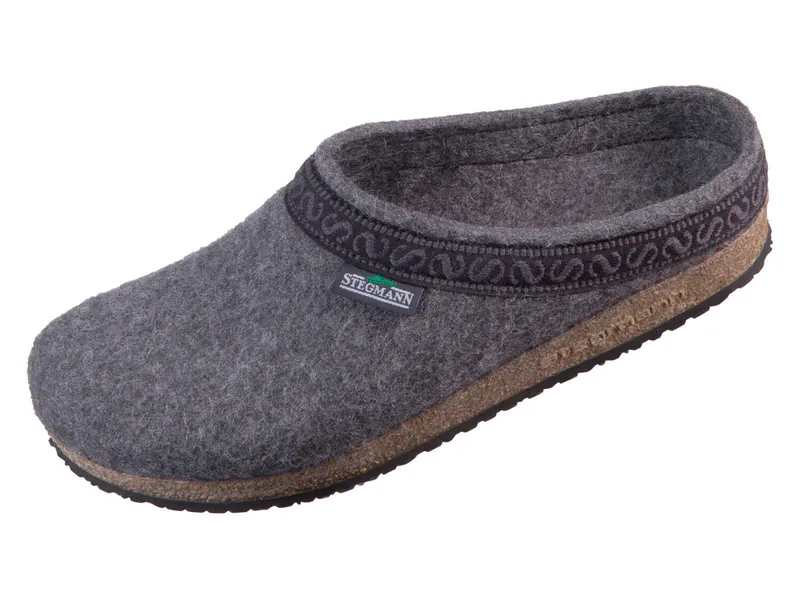 Stegmann Stegmann Filzclog 108 aus 100% Merino-Wolle für Damen & Herren, Grau, – Produktbild 1 von 8
